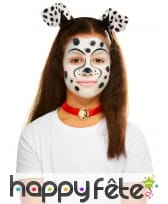 Maquillage Dalmatien queue et oreilles pour enfant, image 1