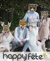 Masque de renard dessiné en papier, image 2