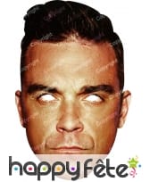 Masque de Robbie Williams en carton