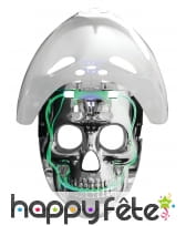 Masque de robot joueur de hockey lumineux, image 2