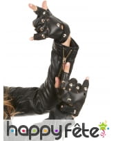 Mitaines de rocker en cuir, image 2