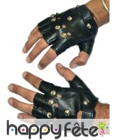 Mitaines de rocker en cuir