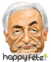 Masque dominique strauss-kahn caricature