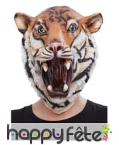 Masque de tigre qui rugit intégral pour adulte