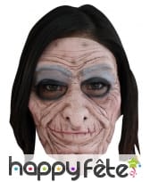 Masque de vieille femme en latex souple