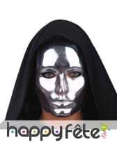 Masque de visage chromé, image 1