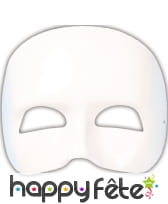 Masque demi visage à peindre