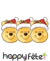 Masque de Winnie l'ourson père Noël, image 1