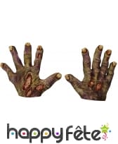 Mains de zombie en latex