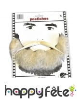 Moustaches et barbe blonde antique