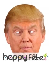 Masque en carton de Donald Trump USA