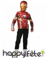 Masque et T-shirt de Iron Man pour enfant