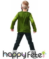 Masque et T-shirt vert de Hulk pour enfant, image 2