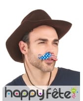 Moustache Etats-Unis adhésive