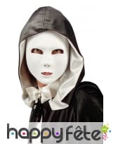 Masque facial blanc uni recouvert de tissu
