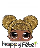 Masque facial de Queen pour enfant, LOL Surprise