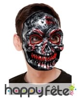 Masque facial de squelette lumineux pour adulte, image 1