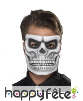 Masque facial de squelette, mâchoire mobile