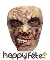 Masque facial de zombie sanguinaire