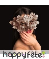 Masque feuille ivoire