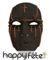 Masque facial noir lumineux pour adulte, image 1