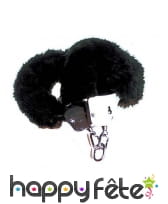 Menottes froufrous noir