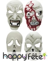 Masque facial phosphorescent halloween