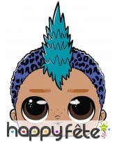 Masque facial Punk Boy pour enfant, LOL Surprise