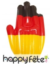 Main gonflable drapeau Allemagne, 30 cm