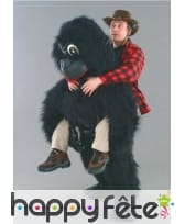 Mascotte gorille et cavalier
