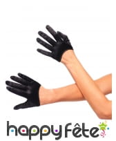 Mini gants noirs pour femme