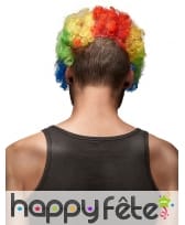Masque horrible clown avec cheveux multicolores, image 1