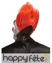 Masque horrible clown avec cheveux rouges, image 1