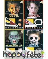 Maquillage halloween garçon