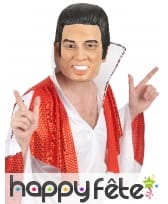 Masque intégral de Elvis en plastique souple