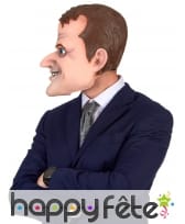 Masque intégral de Emmanuel Macron, humoristique, image 1