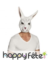 Masque intégral de lapin blanc, image 1