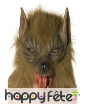Masque loup avec fourrure