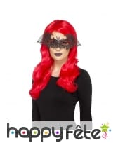 Masque loup chauve-souris en filigrane métallique