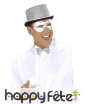 Masque loup contour des yeux argenté, image 2