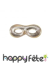 Masque loup domino brillant uni, image 1
