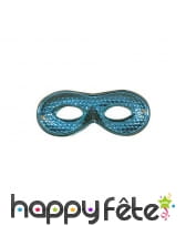 Masque loup domino brillant uni, image 2