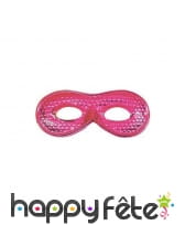 Masque loup domino brillant uni, image 4