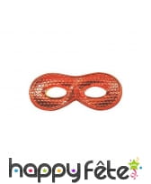 Masque loup domino brillant uni, image 5