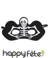 Masque loup imprimé squelette rigolo