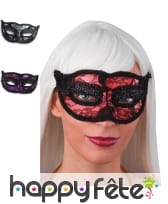 Masque loup recouvert de dentelles