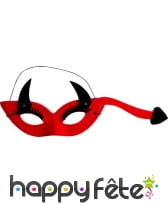 Masque loup rouge de diable fourchu
