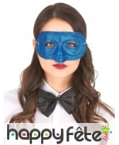 Masque Loup uni à paillettes, image 4