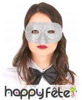 Masque Loup uni à paillettes, image 5