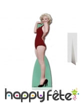 Marilyn Monroe en maillot rouge, carton plat